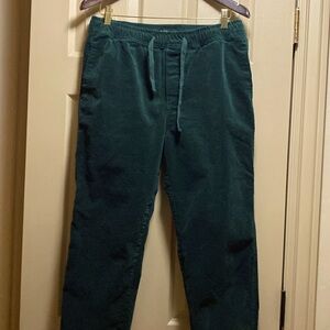 Forever 21 men’s corduroy joggers size large forest Green